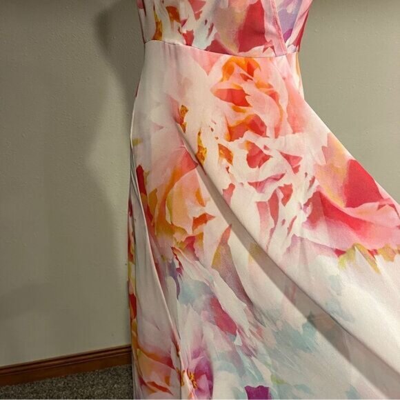 Calvin Klein floral sleeveless midi dress size 6 - Picture 6 of 16